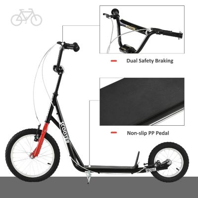 Aosom Kick Scooter w/ Front and Rear Dual Brakes 5yr+ Image 3