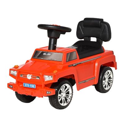 Aosom Ride On Sliding Car SUV w/ Lights and Hidden Storage Red Image 1