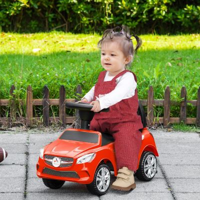 Aosom Ride On Toddler Push Car w/Music and Storage Red Image 2