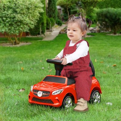 Aosom Ride On Toddler Push Car w/Music and Storage Red Image 3