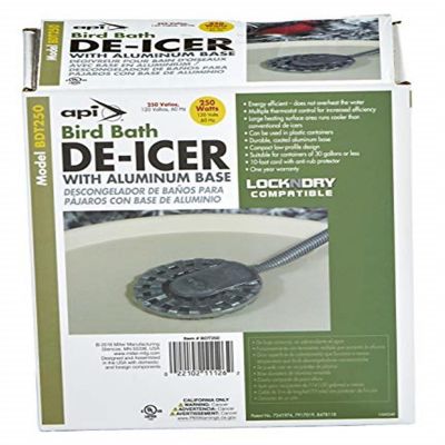 API 250W Bird Bath De-Icer with Aluminum Base, Silver Image 2