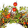 Apples and Berries Artificial Fall Harvest Wreath - 22 Inch  Unlit Image 3