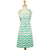 Aqua Chevron Chef Apron Image 1