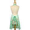 Aqua Chevron Chef Apron Image 2