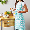 Aqua Dog Print Chef Apron Image 4