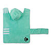 Aqua Embroidered Paw Medium Pet Robe Image 3