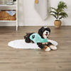 Aqua Embroidered Paw Small Pet Robe Image 2