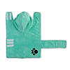 Aqua Embroidered Paw Small Pet Robe Image 3