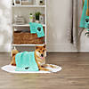 Aqua Embroidered Paw Small Pet Towel (Set Of 3) Image 2