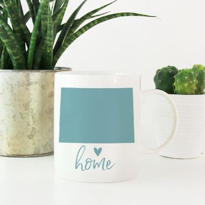 Aqua Home Heart Colorado Ceramic Mug Image 1