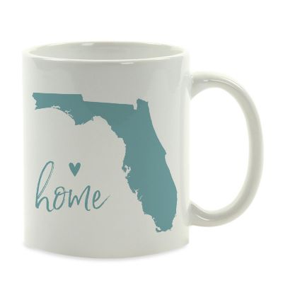 Aqua Home Heart Florida Ceramic Mug Image 2