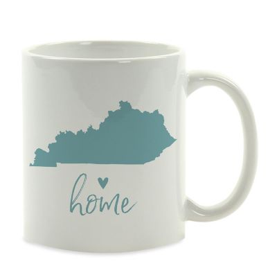 Aqua Home Heart Kentucky Ceramic Mug Image 2