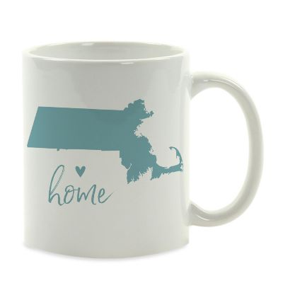 Aqua Home Heart Mass. Ceramic Mug Image 2