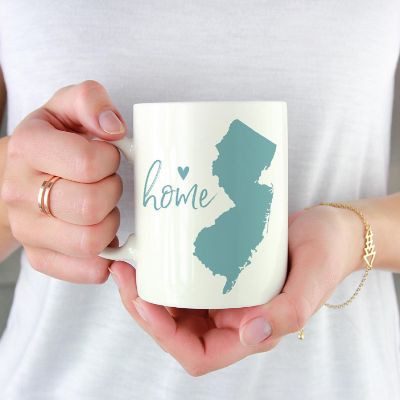 Aqua Home Heart New Jersey Ceramic Mug Image 1