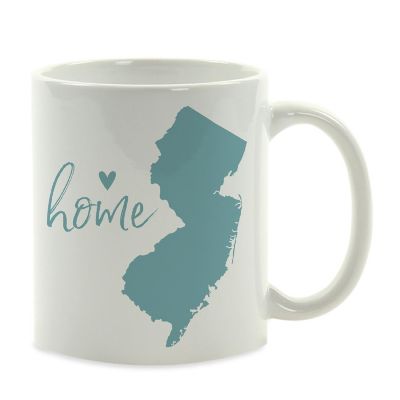 Aqua Home Heart New Jersey Ceramic Mug Image 2