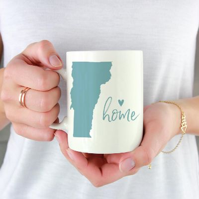 Aqua Home Heart Vermont Ceramic Mug Image 1