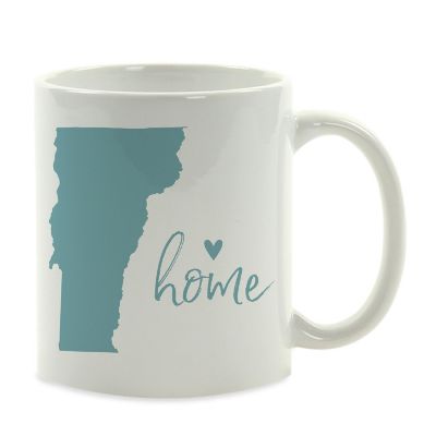 Aqua Home Heart Vermont Ceramic Mug Image 2