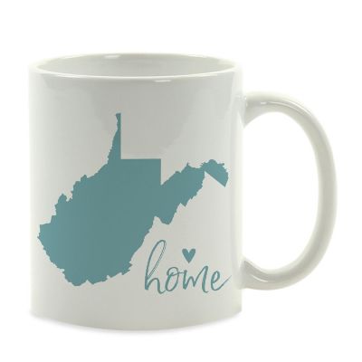 Aqua Home Heart West VA Ceramic Mug Image 2