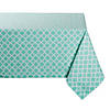Aqua Lattice Tablecloth 60X104 Image 1