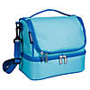 Aqua Two Compartment Lunch Bag Image 1