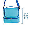 Aqua Two Compartment Lunch Bag Image 4