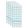 Aqua Windowpane Terry Dishtowel (Set Of 4) Image 2