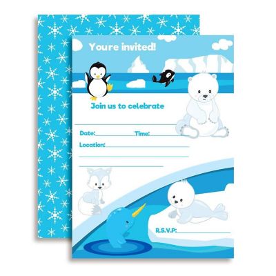 Arctic Friends Invitations 40pc. by AmandaCreation Image 1