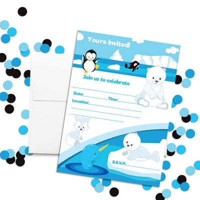 Arctic Friends Invitations 40pc. by AmandaCreation Image 1