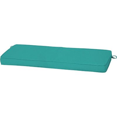 Arden Selections ProFoam EverTru 46 inches x 18 inches Outdoor Patio Cushion, Surf Turquoise Image 1