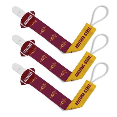 Arizona State Sun Devils - Pacifier Clip 3-Pack Image 1