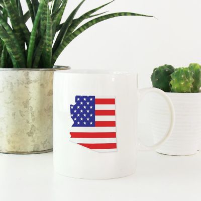 Arizona US Flag Ceramic Mug Image 1
