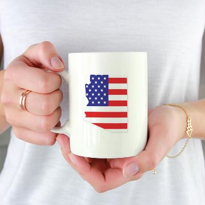 Arizona US Flag Ceramic Mug Image 1
