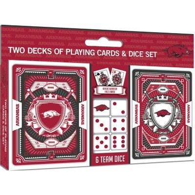 Arkansas Razorbacks - 2-Pack Playing Cards &amp; Dice Set Image 1