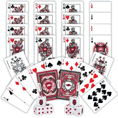 Arkansas Razorbacks - 2-Pack Playing Cards &amp; Dice Set Image 2