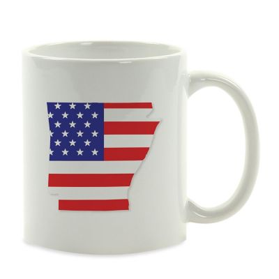Arkansas US Flag Ceramic Mug Image 2