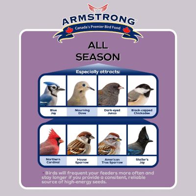 Armstrong Wild Bird Food All Season Bird Seed Blend, 15.4lbs Image 1