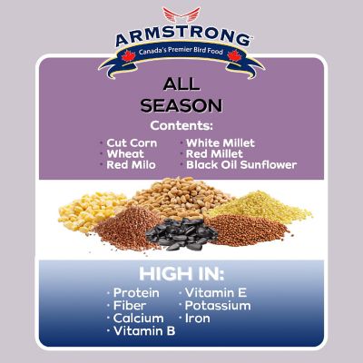 Armstrong Wild Bird Food All Season Bird Seed Blend, 15.4lbs Image 2