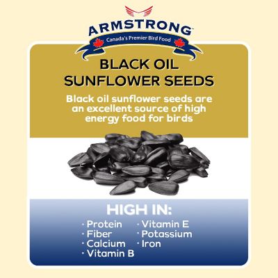 Armstrong Wild Bird Food Black Oil Sunflower Bird Seed Blend, 15.4lbs Image 2