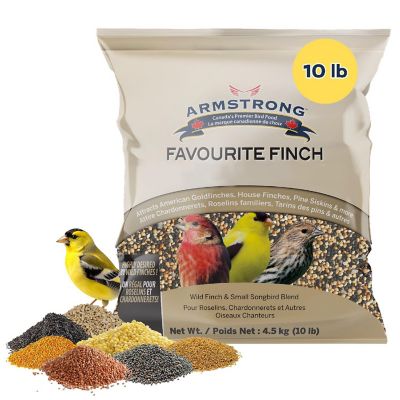 Armstrong Wild Bird Food Favourite Finch Bird Seed Blend For Finches, 10lbs Image 1