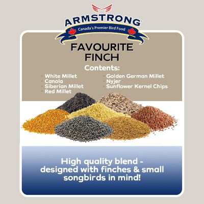 Armstrong Wild Bird Food Favourite Finch Bird Seed Blend For Finches, 10lbs Image 2
