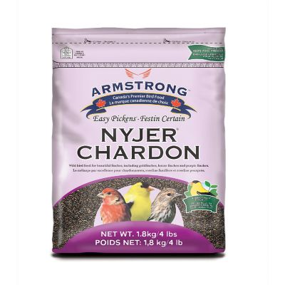 Armstrong Wild Bird Food Nyjer Bird Seed Blend for Finches, 4lbs Image 1