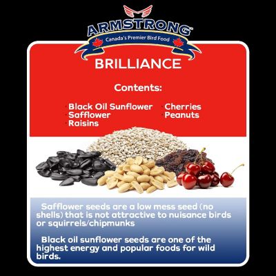 Armstrong Wild Bird Food Royal Jubilee Brilliance Bird Seed Blend For Northern Cardinals, 16lbs Image 2