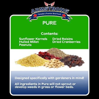 Armstrong Wild Bird Food Royal Jubilee Pure Bird Seed For No Mess or Sprouting, 20lbs Image 2
