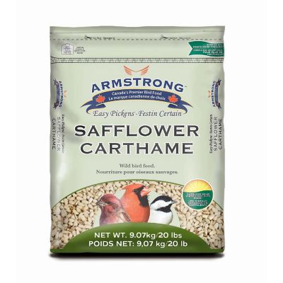 Armstrong Wild Bird Food Safflower Bird Seed Blend, 20lbs Image 1