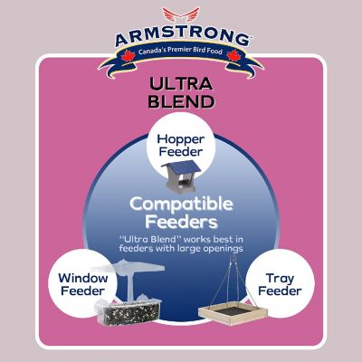 Armstrong Wild Bird Food Ultra Bird Seed Blend for Wild Songbirds, 15.4lbs Image 3