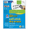 Array Dry Erase Sheets, Self-Adhesive, White, 8-1/2" x 11", 30 Sheets Image 1