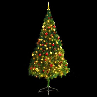 Artificial Christmas Tree with Baubles and LEDs Image 1