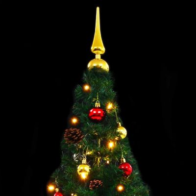 Artificial Christmas Tree with Baubles and LEDs Image 2