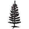 Artificial Tinsel Halloween Tree - 3' - Black - Unlit Image 1