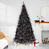 Artificial Tinsel Halloween Tree - 9' - Black - Unlit Image 1